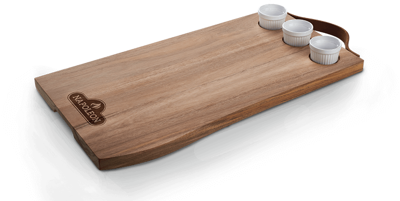 Napoleon Charcuterie Board with 3 Ramekins 70112