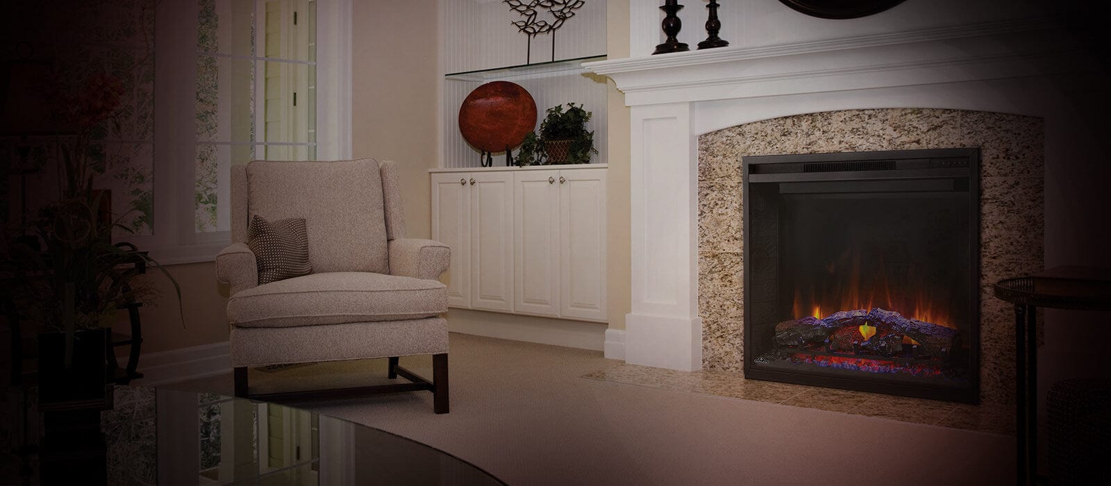Napoleon ELEMENT™ Series 42" Built-In Electric Fireplace NEFB42H-BS