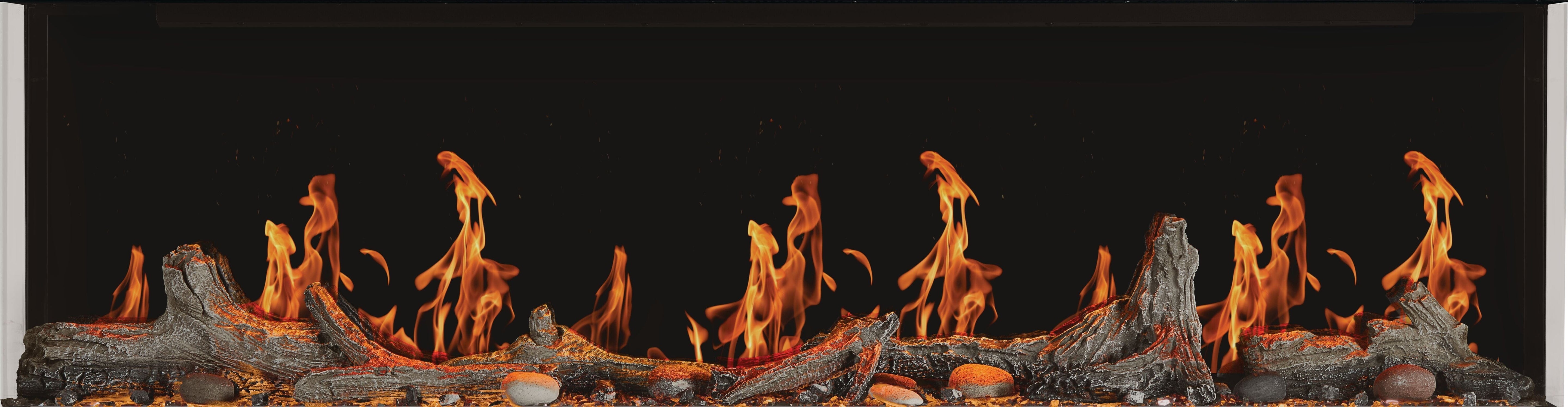 Napoleon Luminex 65-inch Built-In LCD Electric Fireplace NEFL65LCD-3SV