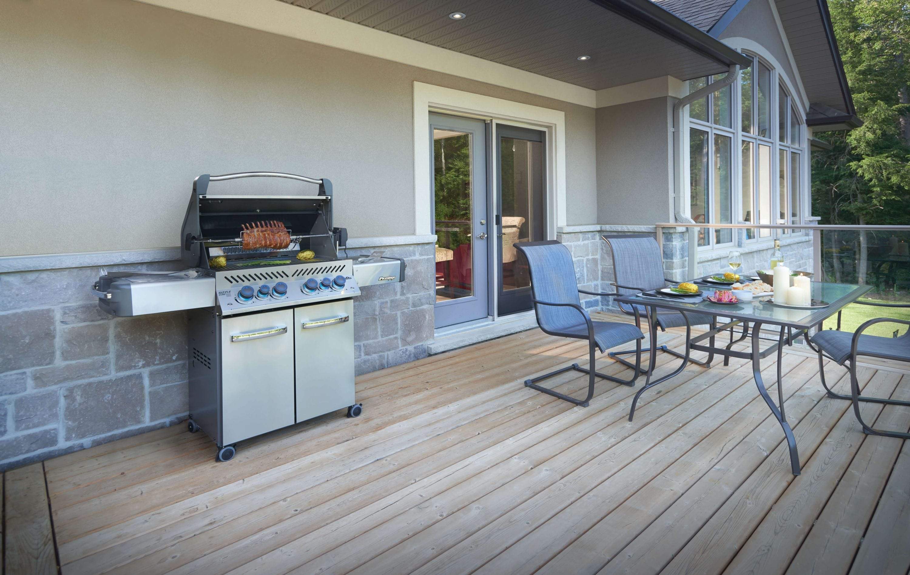 Napoleon Prestige 500 RSIB Gray Natural Gas Grill w/ Infrared Side & Rear Burners P500RSIBNCH-3