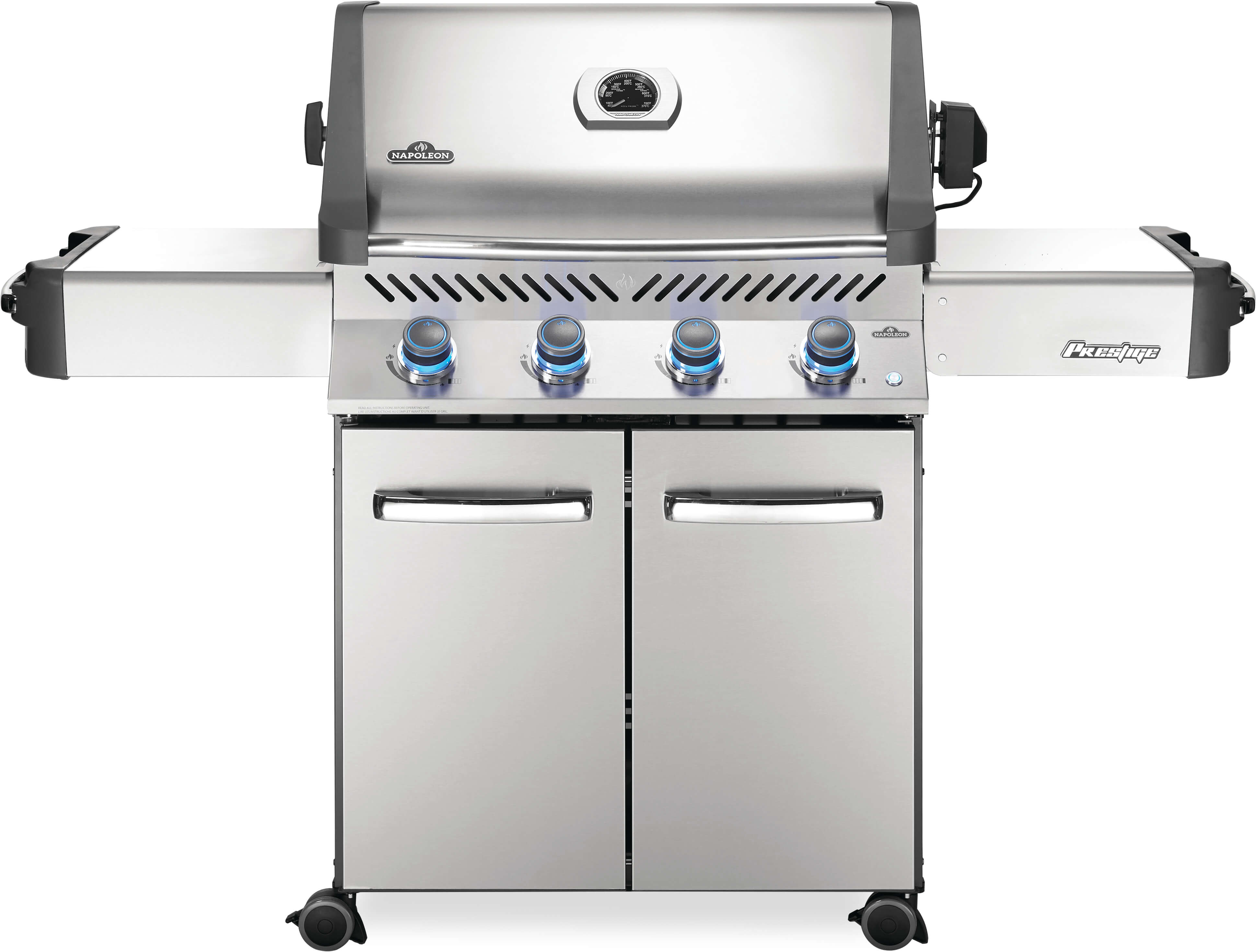 Napoleon Prestige 500 RSIB Stainless Steel Natural Gas Grill w/ Infrared Side & Rear Burners P500RSIBNSS-3