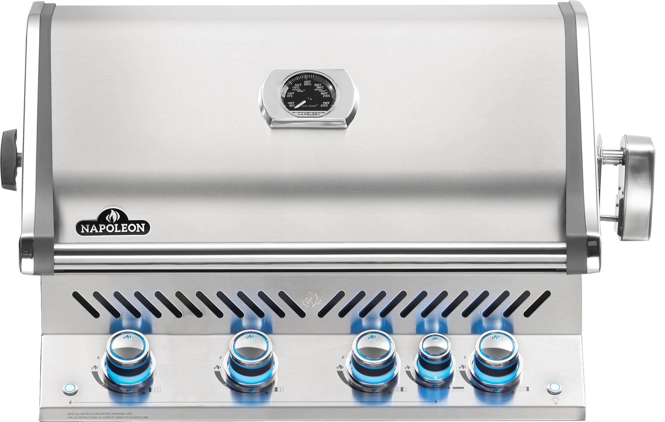 Napoleon Prestige PRO™ 500 RB Built-In Propane Gas Grill w/ Infrared Rear Burner BIPRO500RBPSS-3