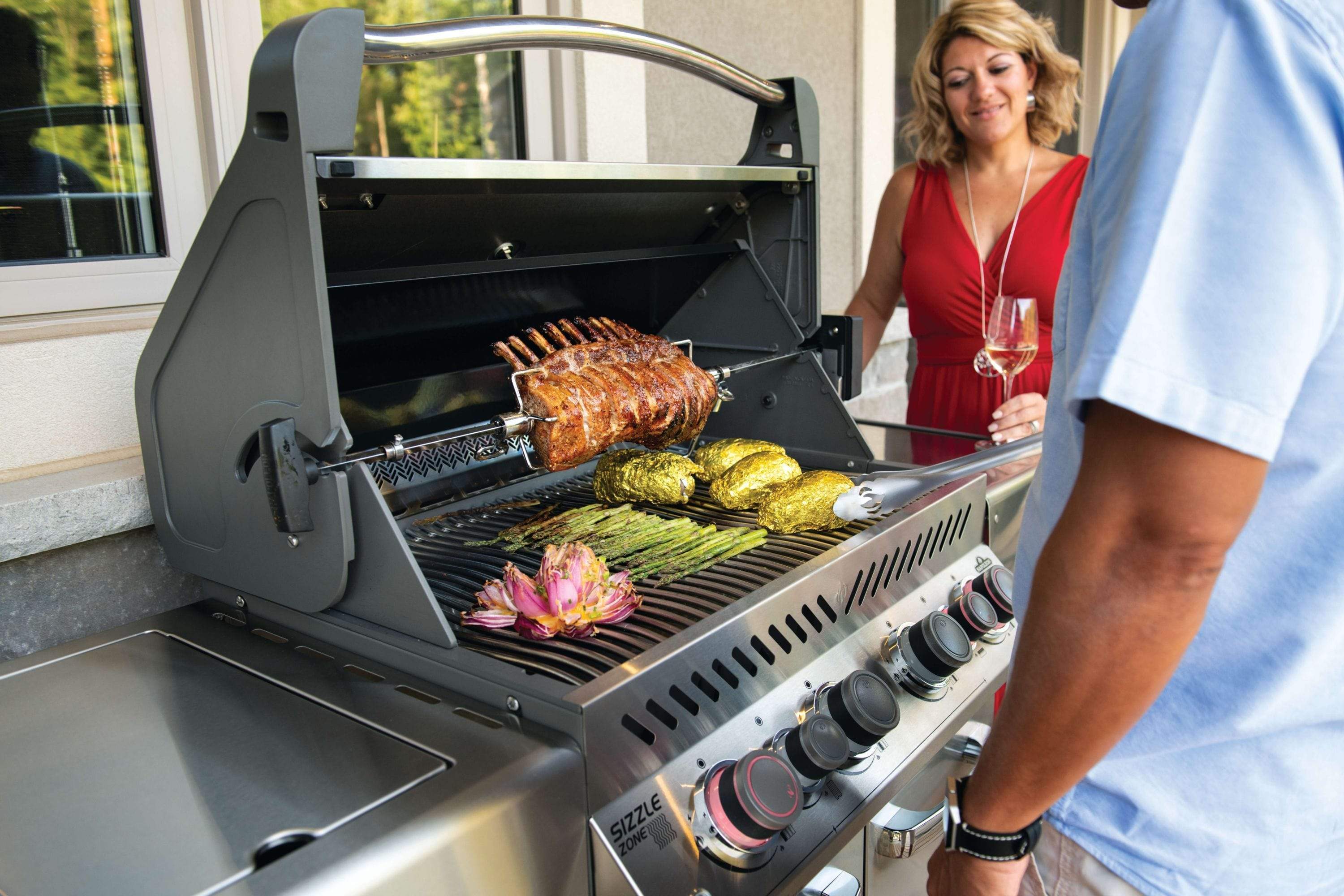 Napoleon Prestige PRO™ 500 RSIB Natural Gas Grill w/ Infrared Rear & Side Burners PRO500RSIBNSS-3