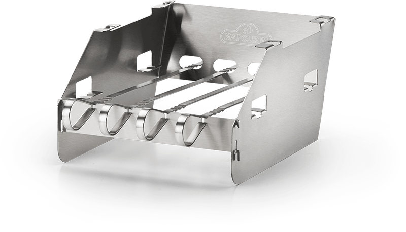 Napoleon Side Burner Small Windshield with Skewer Rack 71302