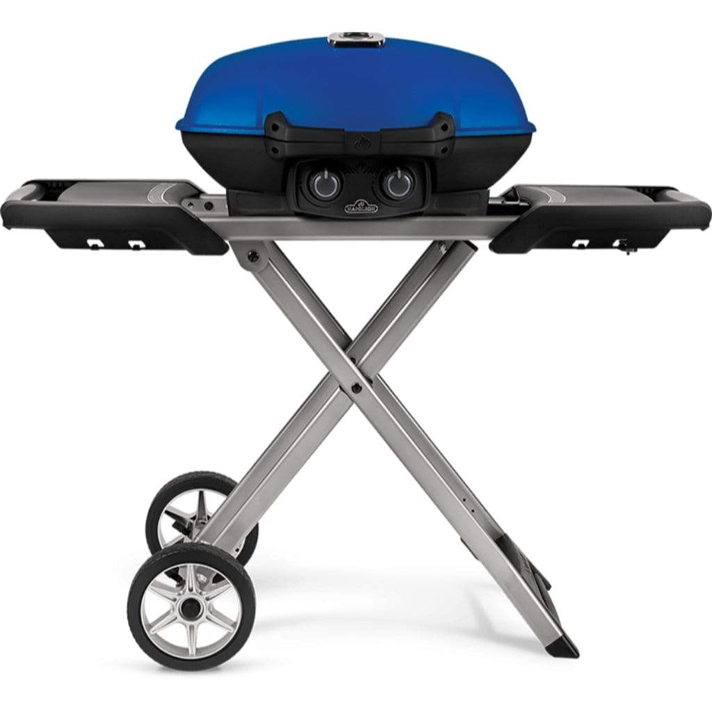 Napoleon TravelQ 285x with Scissor Cart and Griddle Liquid Propane Portable Gas Grill TQ285X-BL-1