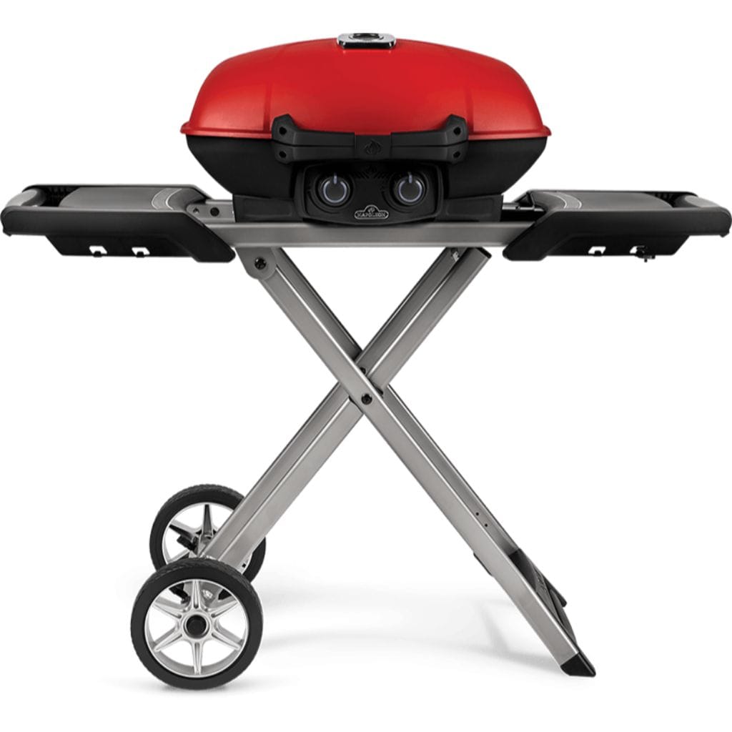 Napoleon TravelQ 285x with Scissor Cart Liquid Propane Portable Gas Grill TQ285X-RD-1-A