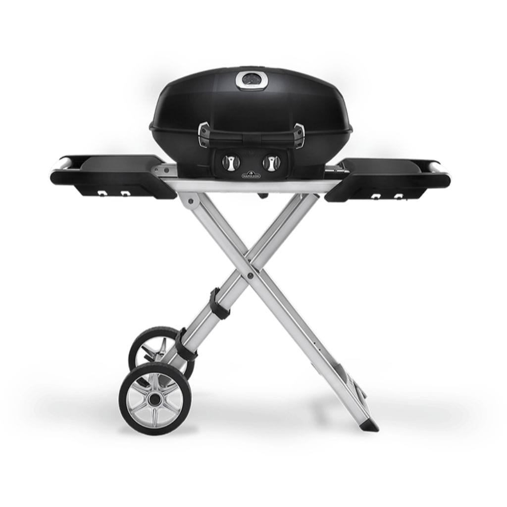 Napoleon TravelQ Pro with Scissor Cart Liquid Propane Portable Gas Grill PRO285X-BK