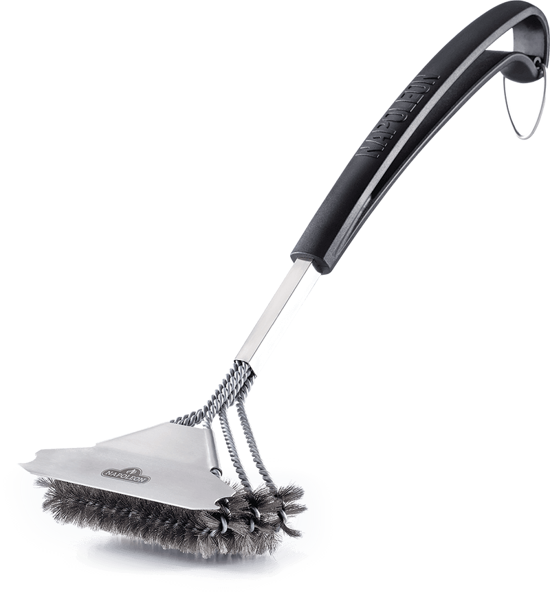 Napoleon Triple-Row Grill Brush with Stainless Steel Bristles 62057