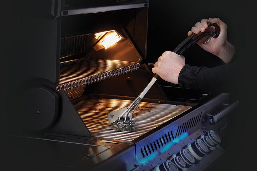 Napoleon Triple-Row Grill Brush with Stainless Steel Bristles 62057
