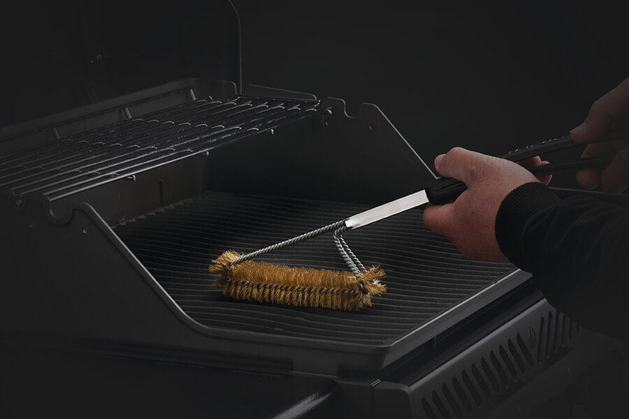 Napoleon Vertical Triple-Row Grill Brush with Brass Bristles 62062