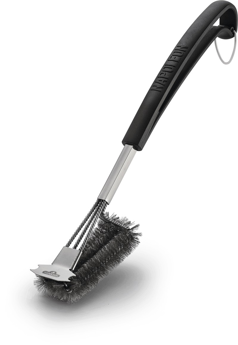 Napoleon Vertical Triple-Row Grill Brush with Stainless Steel Bristles 62063
