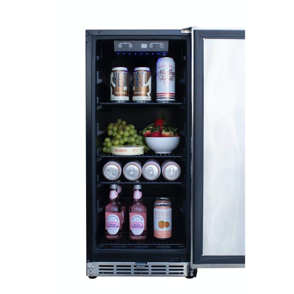 Summerset 15" Outdoor Rated Fridge w/Glass Door SSRFR-15G