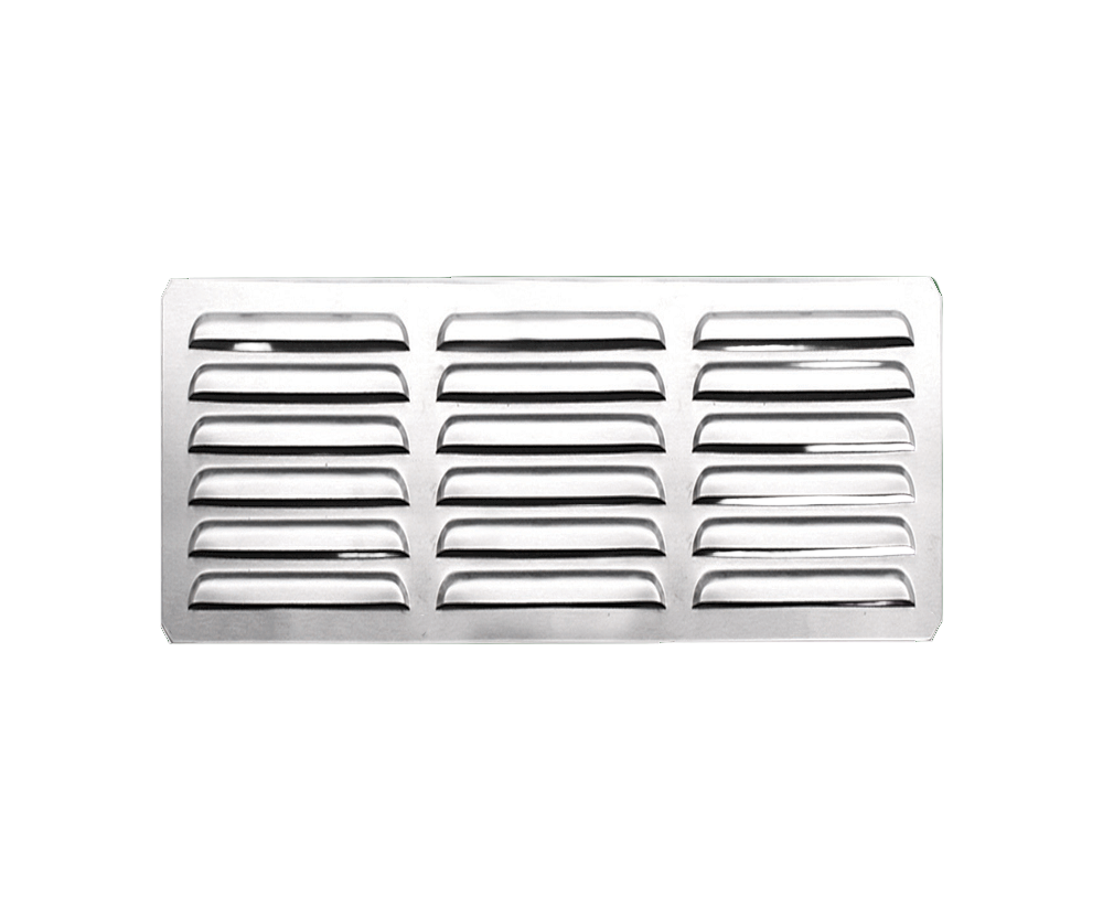 Summerset 6x12-inch Stainless Steel Island Vent Panel with Masonry Frame Return - SSIV-12M